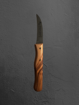 Das Solinger Küchenmesser „Zöppken“ Angebot!  Olivenholzgriff, gebogene Edelstahlklinge